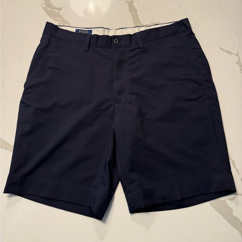 Ralph Lauren Men's Dark Blue Shorts- Size 34